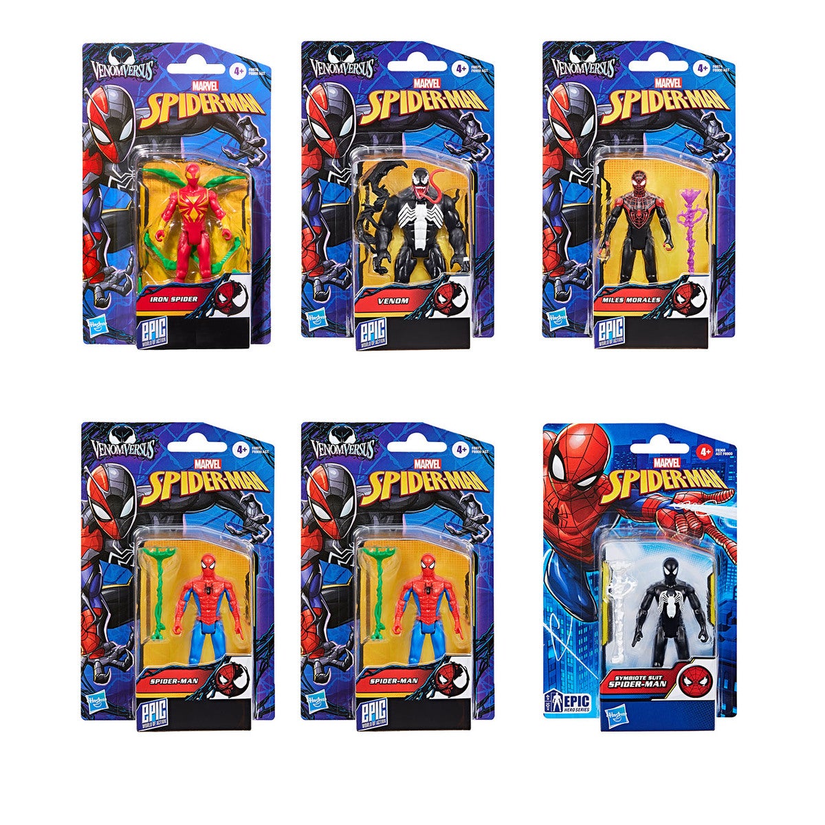 Spider-Man Epic Hero Series Venom 4-Inch Action Figure With Accessory (Assorteret)