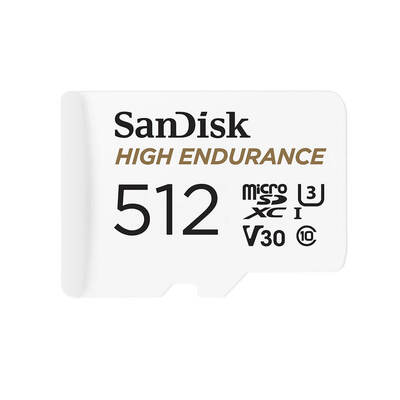SANDISK Minneskort MicroSDHC 512GB High Endurance med adap