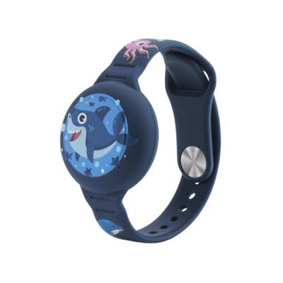 Bracelet Apple Airtag Kids Waterproof Shark Blue