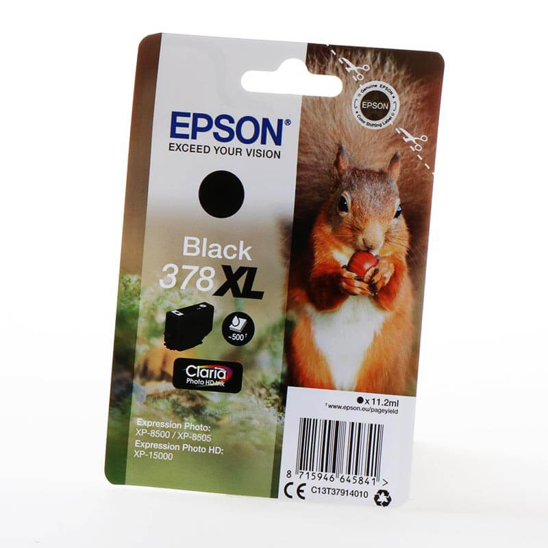 Blekk C13T37914010 378XL Svart Squirrel