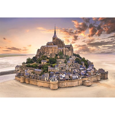 Puslespill 1500 Pcs CB High Quality Collection The Mont Saint-Michel Rising