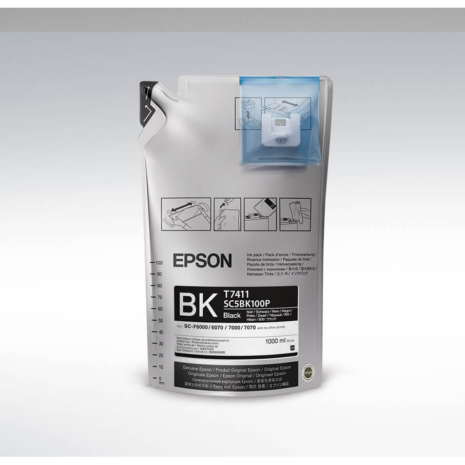 EPSON Ink UltraChrome DS T741100 1L Svart