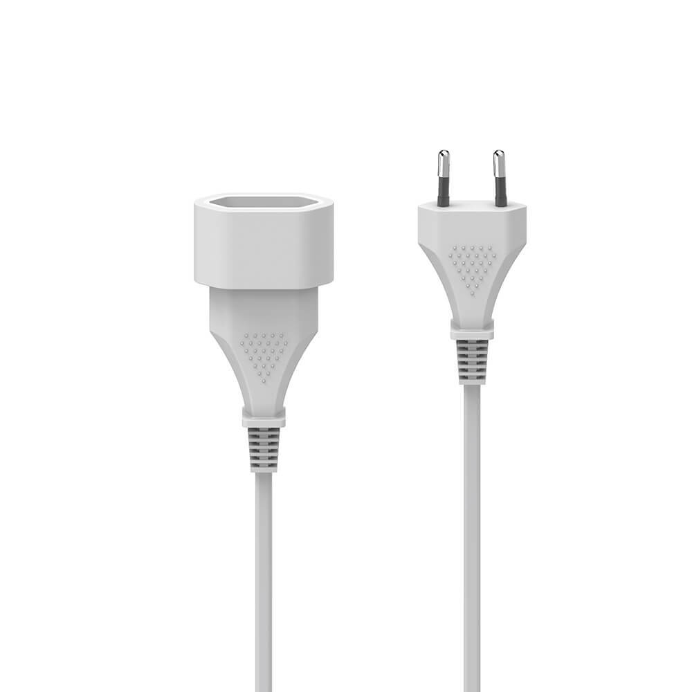 Extension Cable Euro Plug White 3.0m