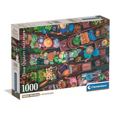 Puslespill 1000 Pcs CB High Quality Collection Thai Floating Market