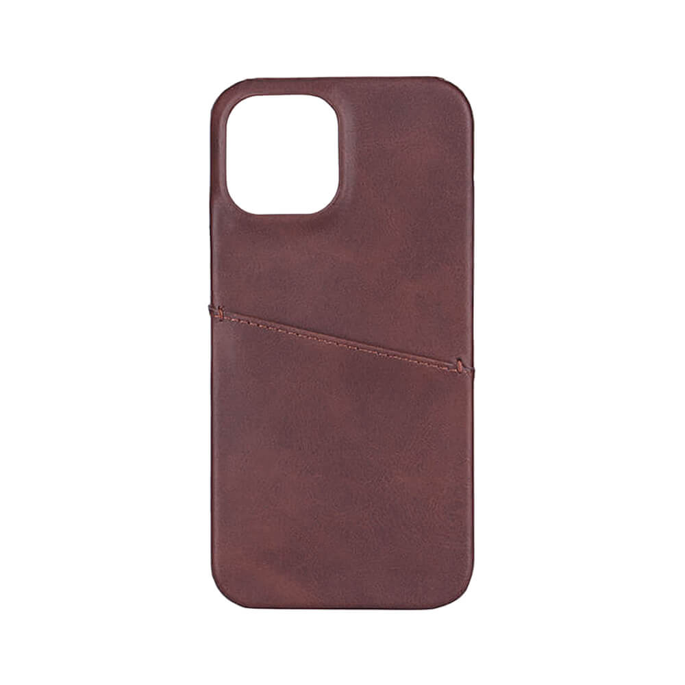 Mobile Cover Brown with Cardpocket iPhone 12  6,7"