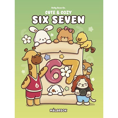 Målarbok: Cute & Cozy - Six Seven