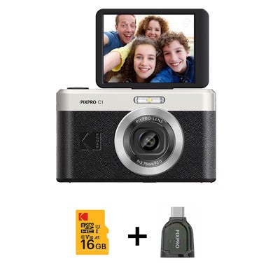 Digital Camera Pixpro C1 CMOS 5x 16MP Bundle Black