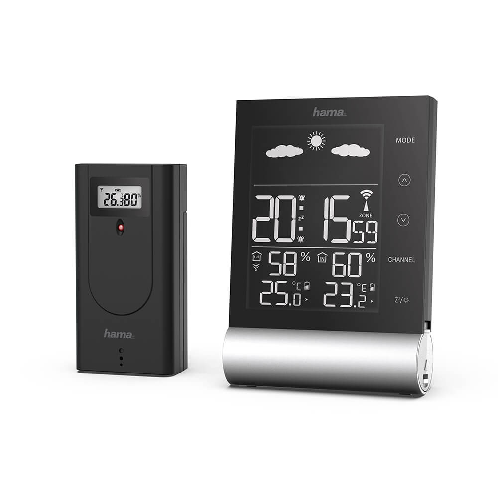 HAMA Weatherstation Black Line Black