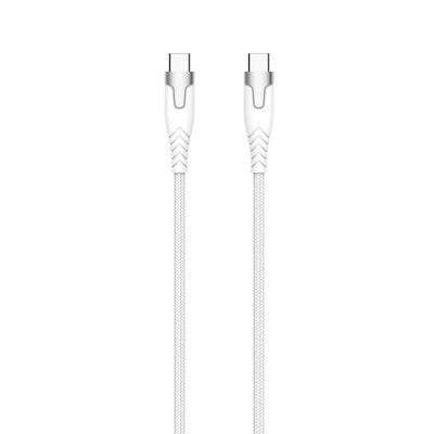 Kevlar-kaapeli Pro Usb-C 2.0 Metallikuorella Valkoinen 1.5m