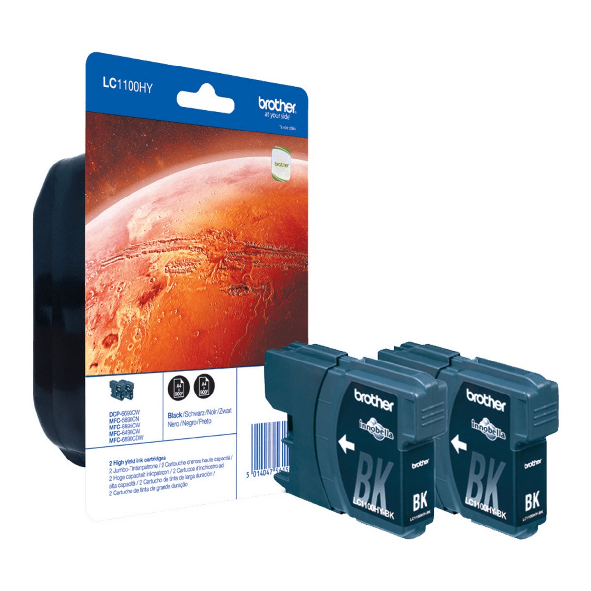 Ink LC1100HYBKBP2 LC-1100HY Black 2-pack