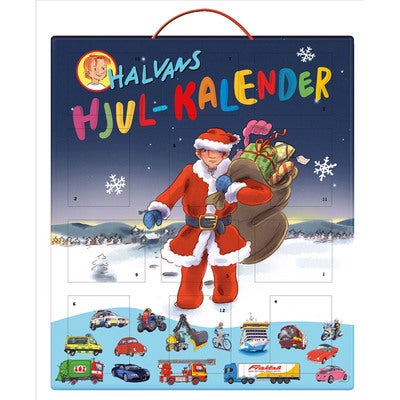 Halvans hjul-kalender: kalender med 24 presentluckor