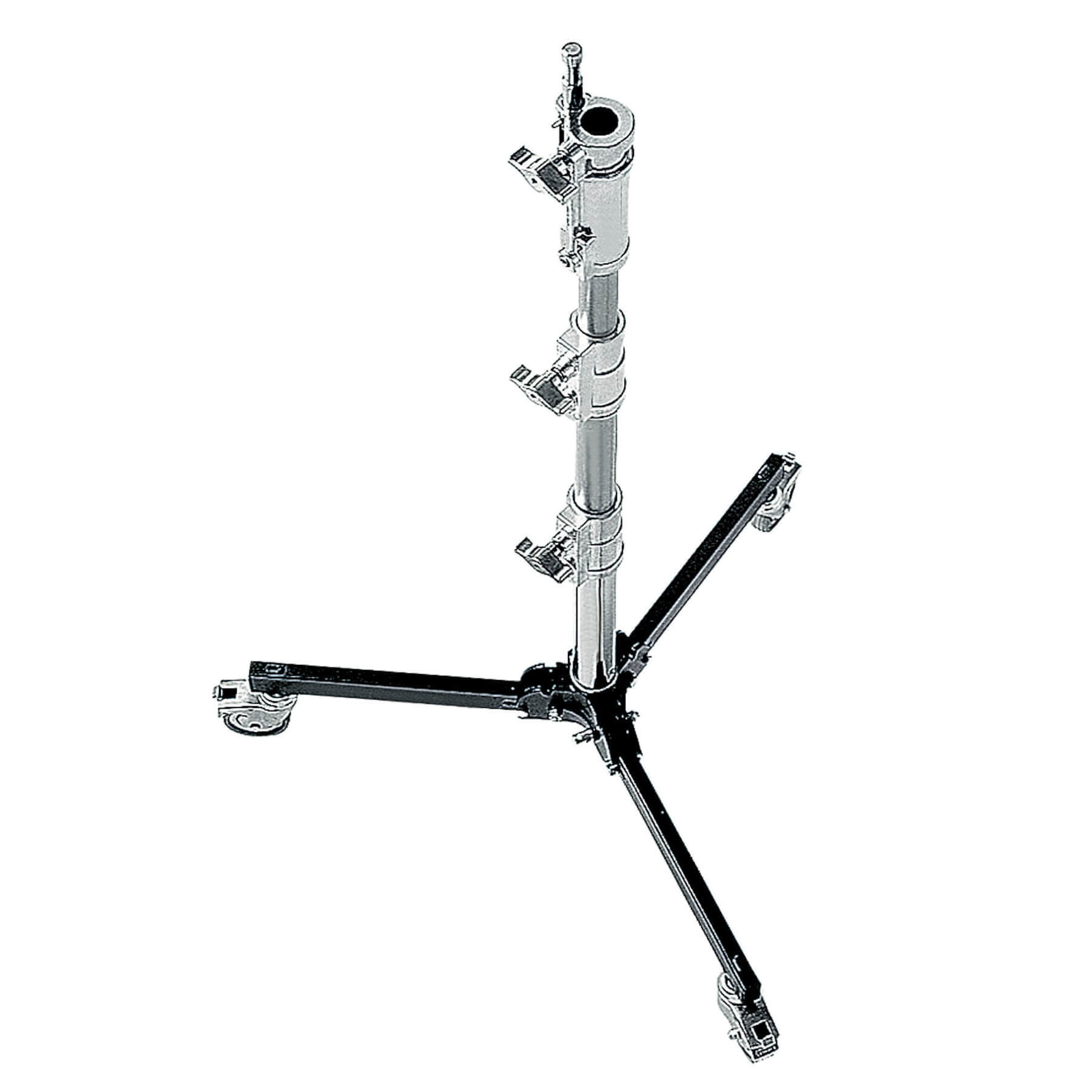 Photo/ Video Lighting Tripod Roller Stand 12 F., Black/Silv