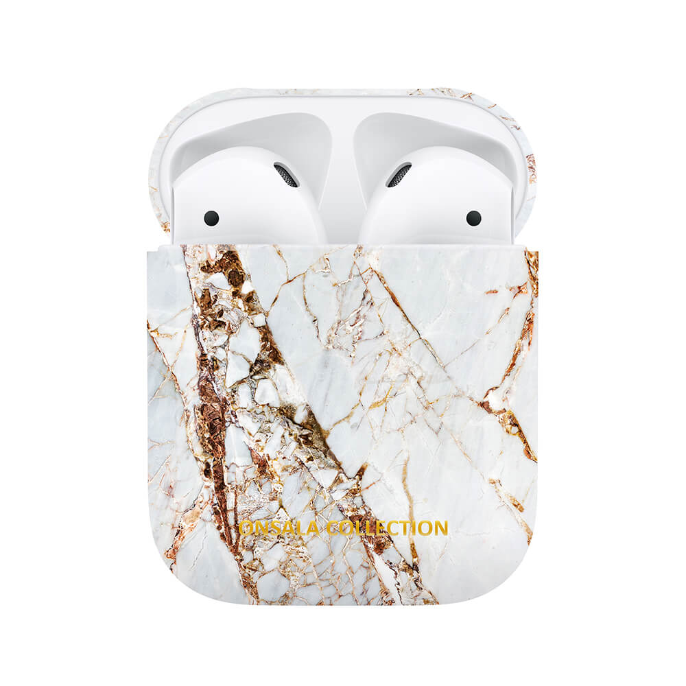 Airpods Case 1st and 2nd Gen. White Rhino Marble