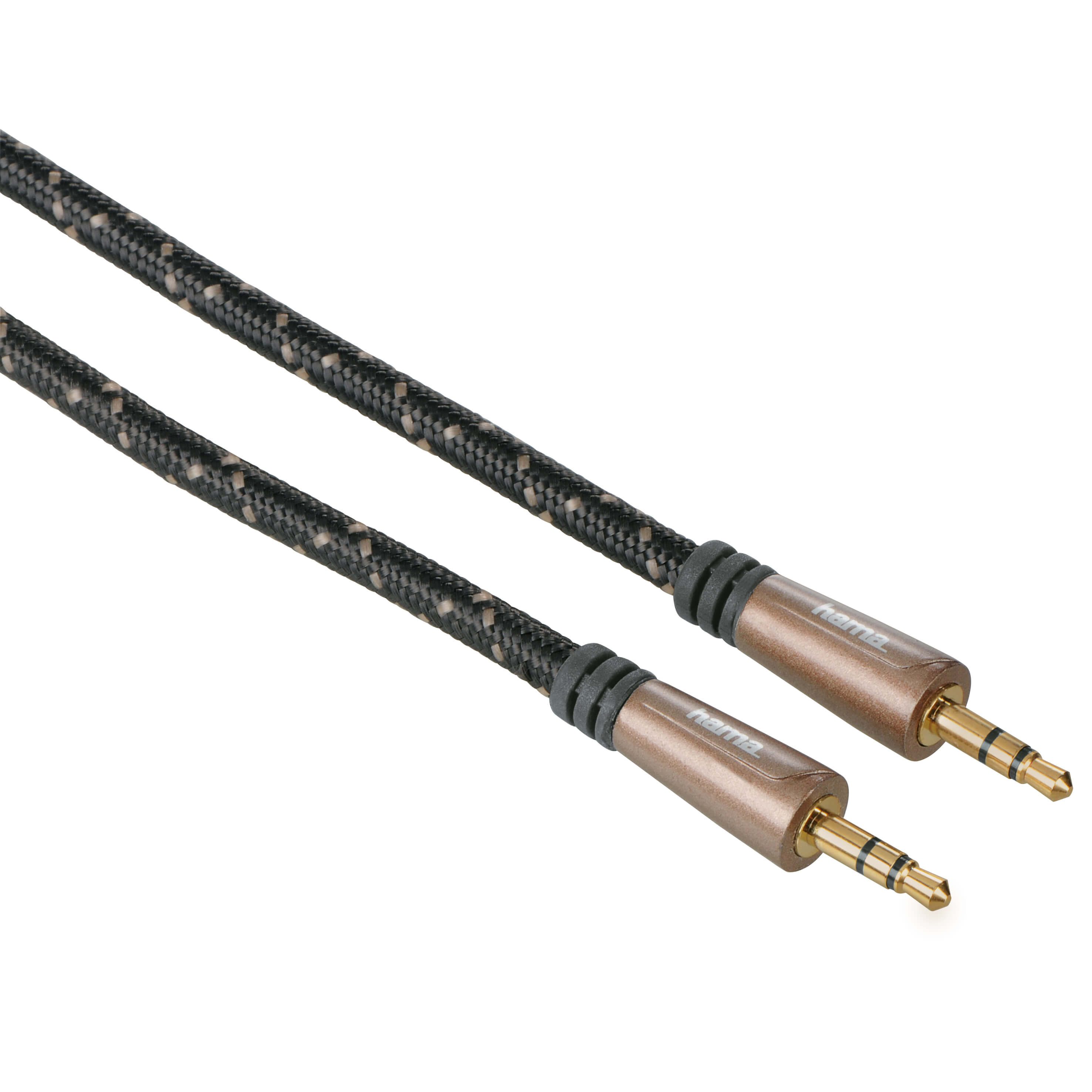 HAMA Audio Cable, 3.5 mm jack plug - plug, stereo, metal, gold-pl