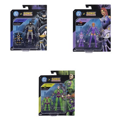 SONIC DC x Sonic 2.5in and 5in Figure 2-Pack -Asst W3