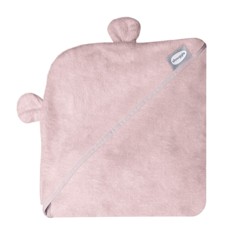 Hooded Baby Bath Towel Pink