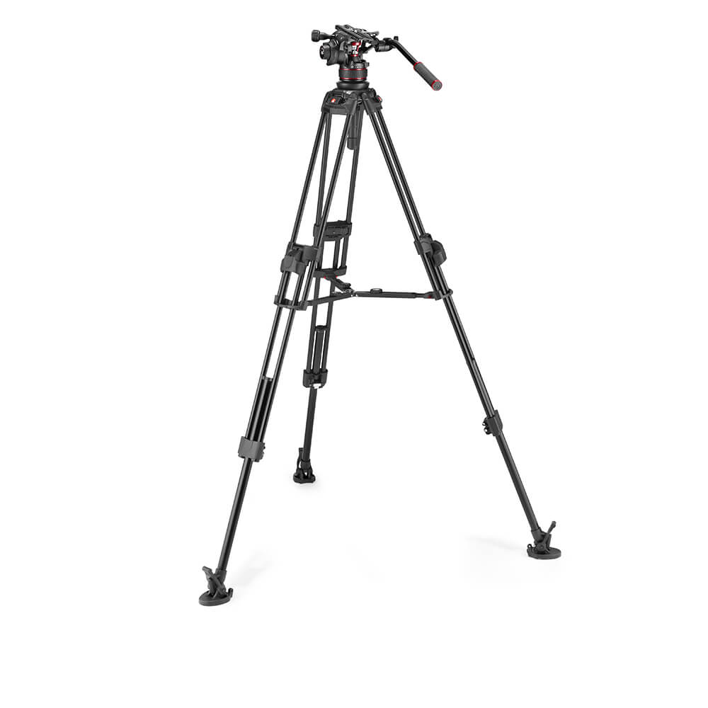 MANFROTTO Stativkit Video Nitrotech 612 + 645 Fast Twin MS Aluminium