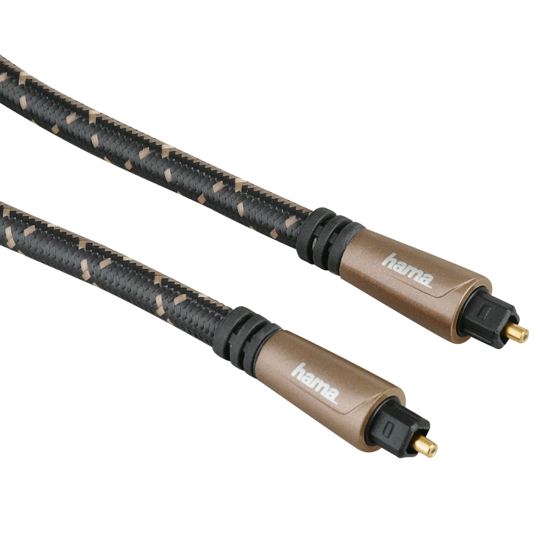 HAMA Audio Optical Fibre Cable, OD T plug (Toslink), metal, 1.5 m
