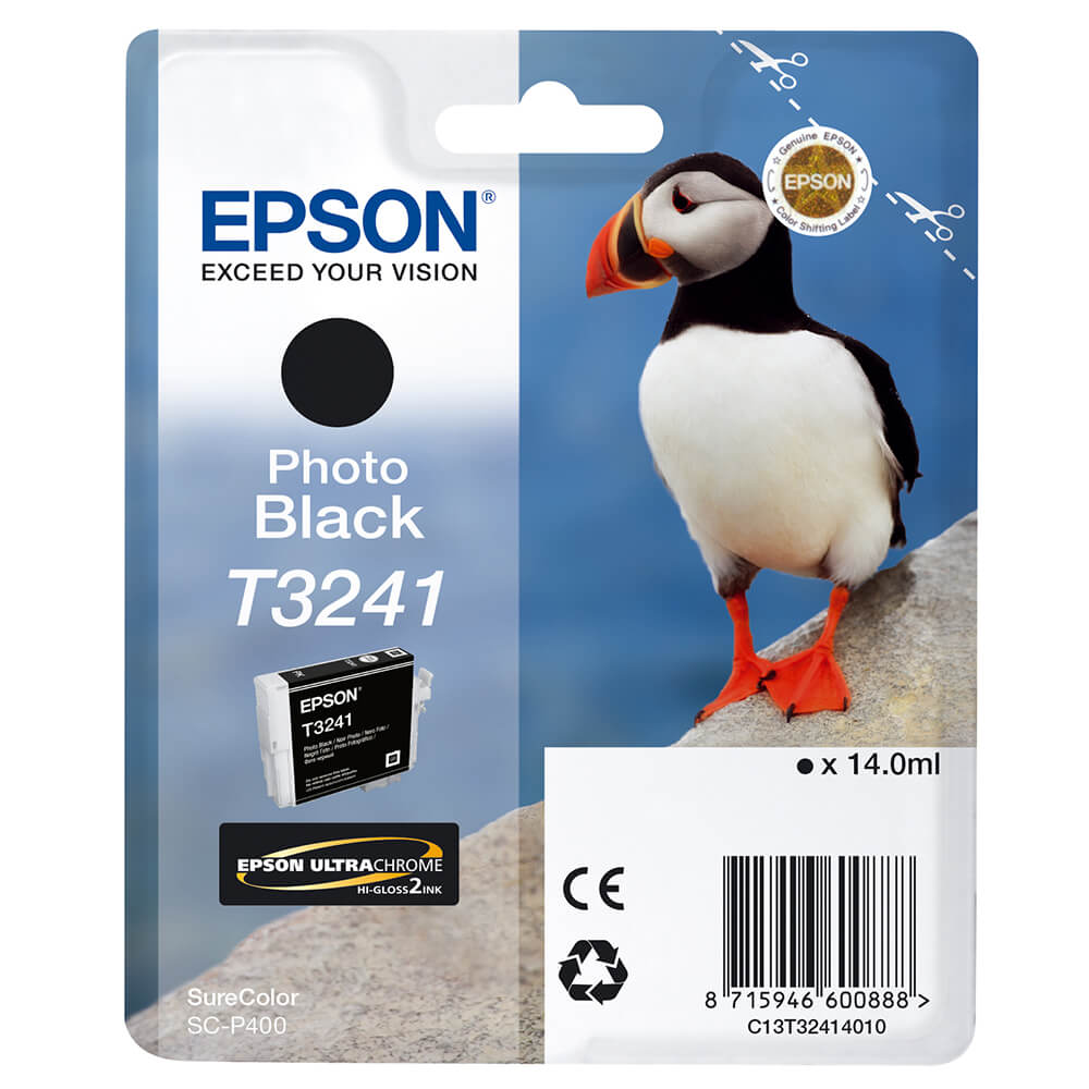 EPSON Ink UltraChrome T32414010 Photo Black 14 ml