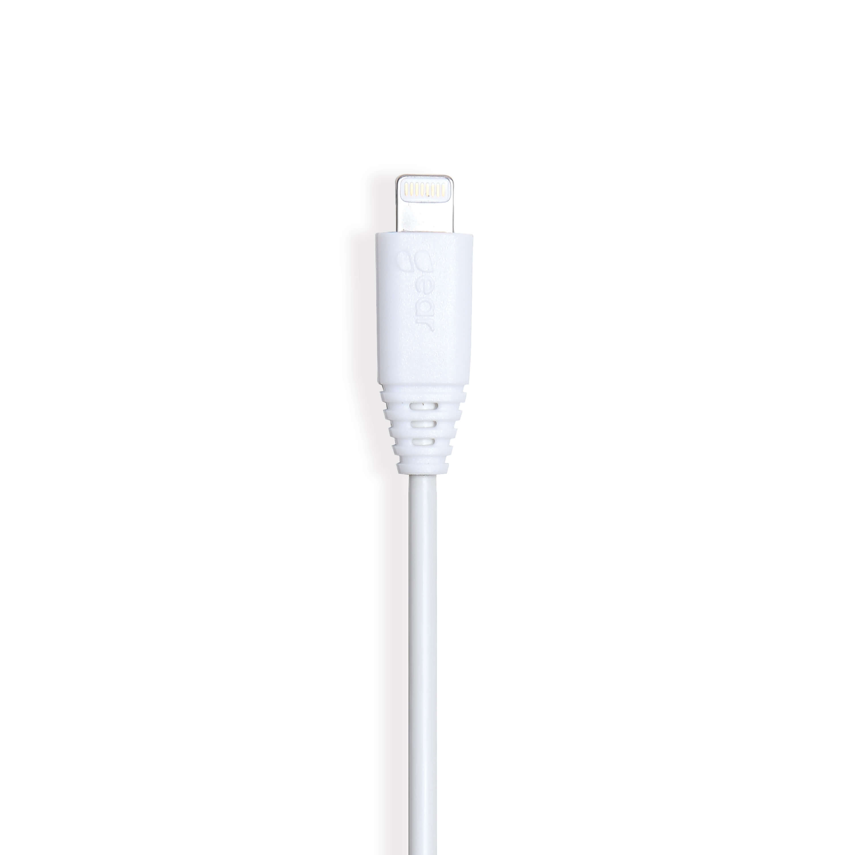 Round Charging Cable Lightning to USB-A 1m White MFI