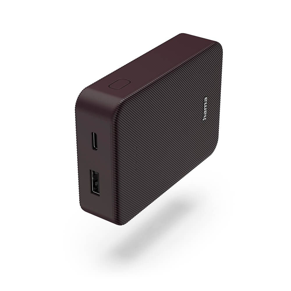 Powerbank Colour 10 10000mAh USB-C+USB-A Plum