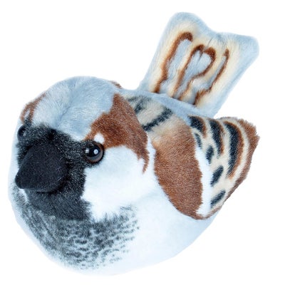 Gosedjur Bird With Sound 18 cm Gråsparv