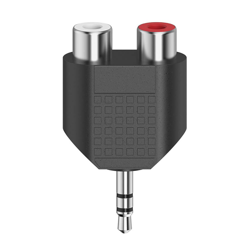 Adapter Audio 2x RCA Socket to 3.5 Jack