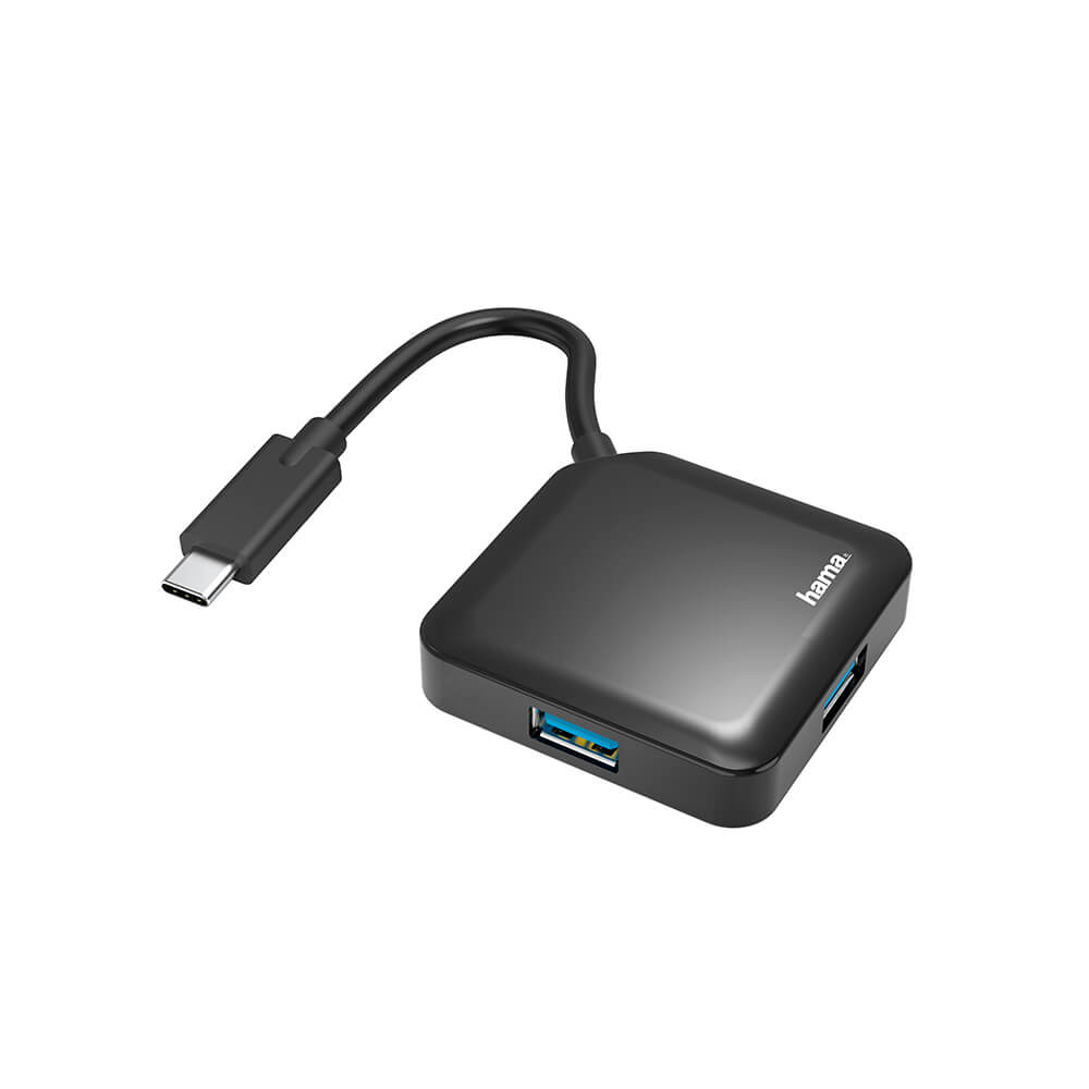 HAMA Hub USB-C 4x Portar 5 Gbit/s