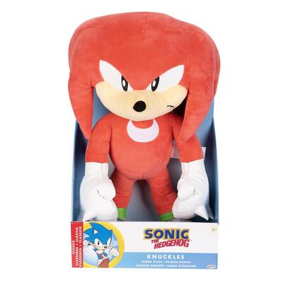 Sonic The Hedgehog Plush 18 Inch Jumbo Knuckles