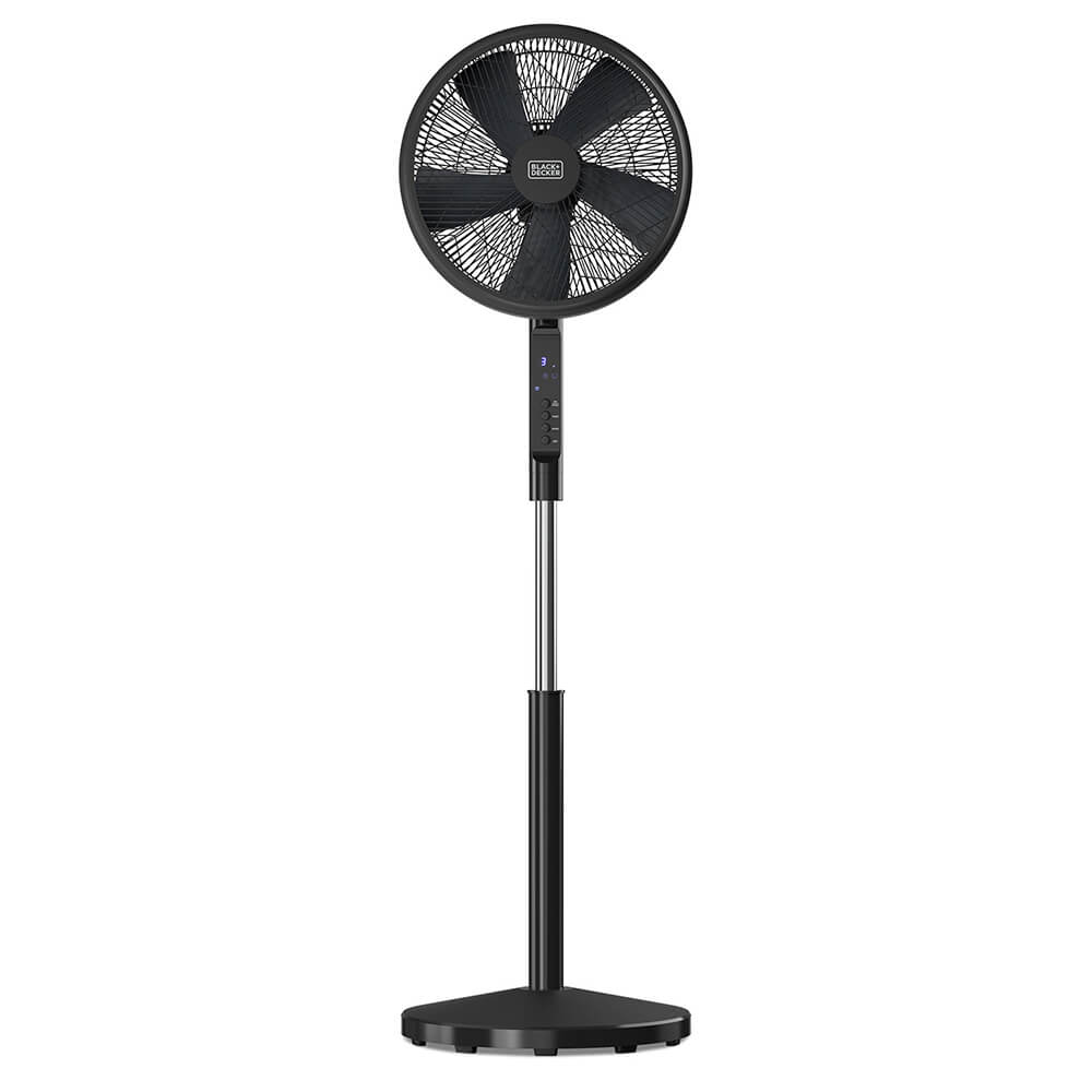 BLACK+DECKER Pedestal Tuuletin 5 lapaa Musta 50W
