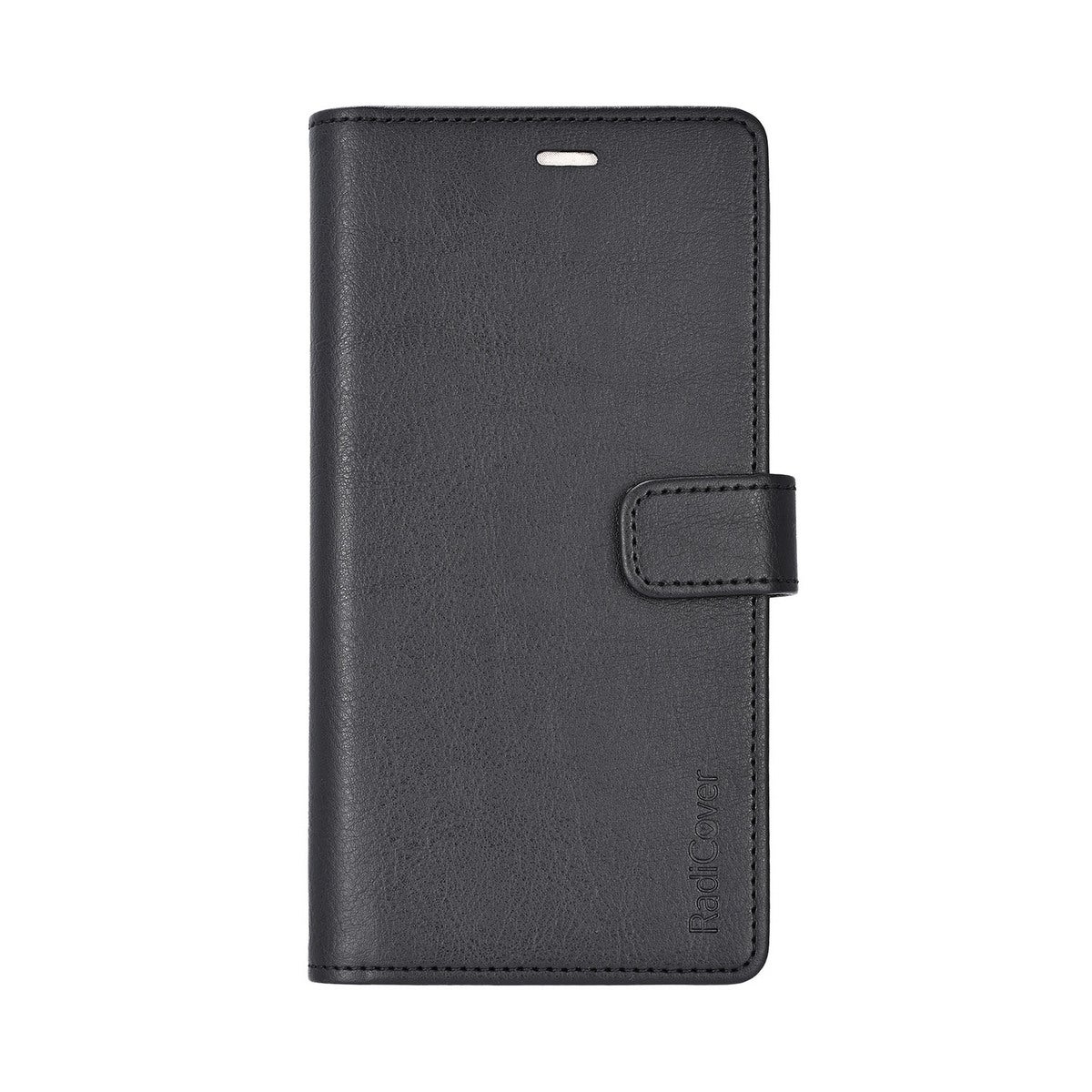 PUhelinkotelo Samsung S25 5G Flipcover Anti Radi RFID 3 Korttia Musta PU