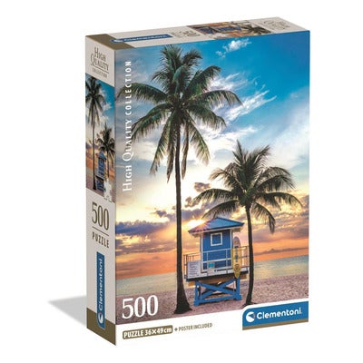 Puslespill 500 Pcs CB High Quality Collection Miami Beach Florida