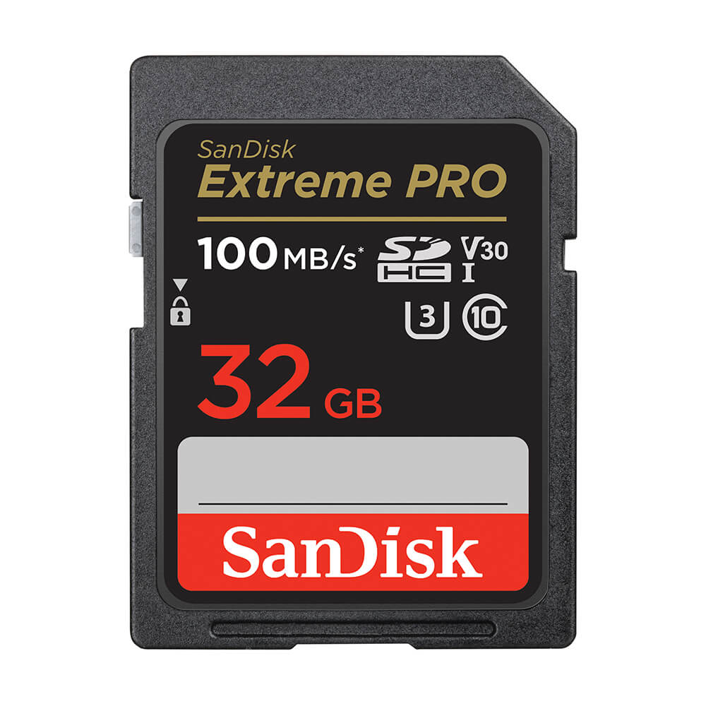 SDHC Extreme Pro 32GB 100MB/s UHS-I C10 V30 U3