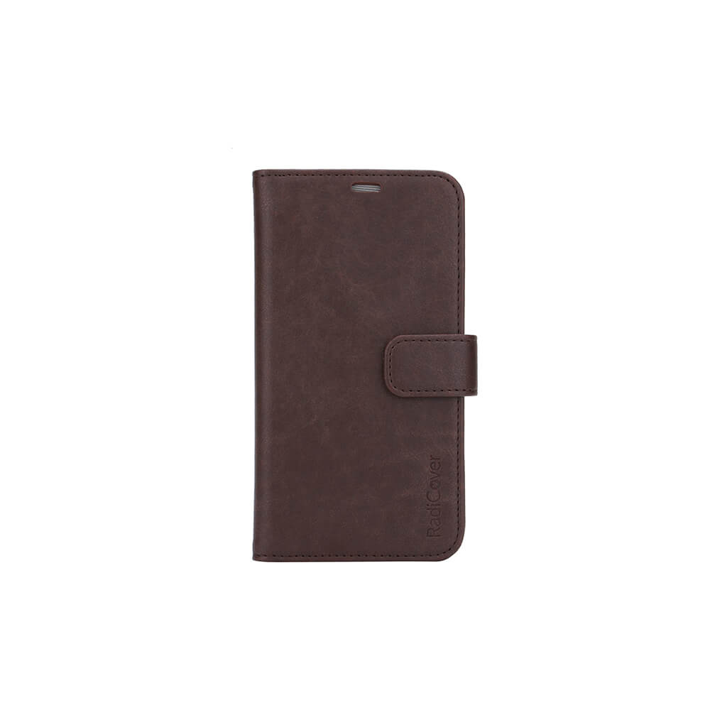 Radiationprotected Mobilewallet PU iPhone 11 Pro Max Flipcover Brown 3-Led RFID