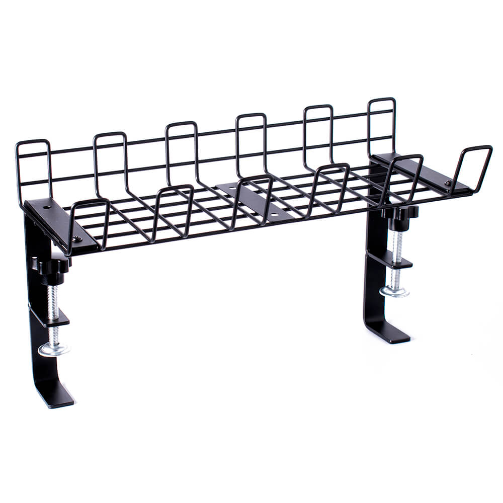 DESIRE2 Deskmate Cable Basket Clamp Mount Musta