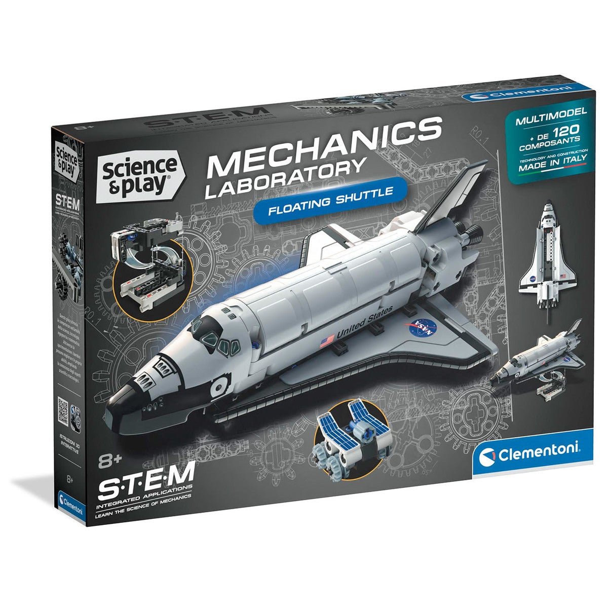 CLEMENTONI Science and Play Mechanics NASA Space Shuttle