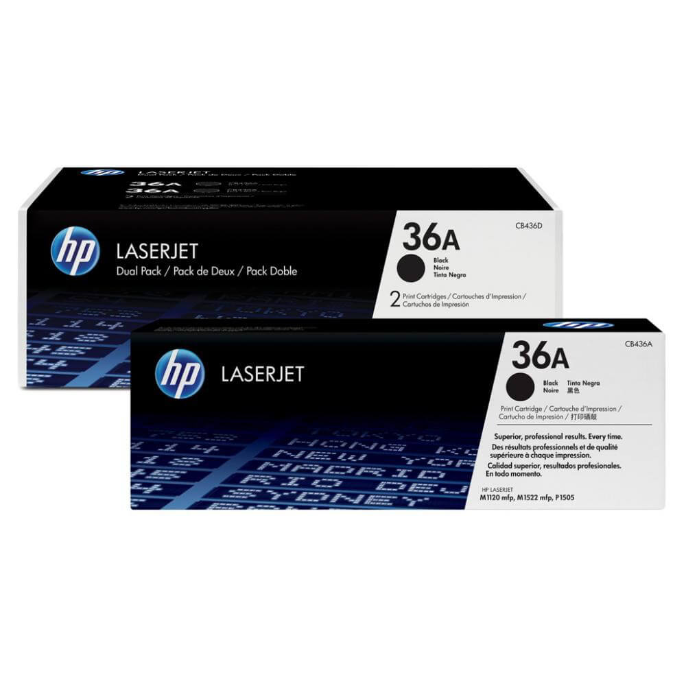 Toner CB436AD 36A Black, 2-pack