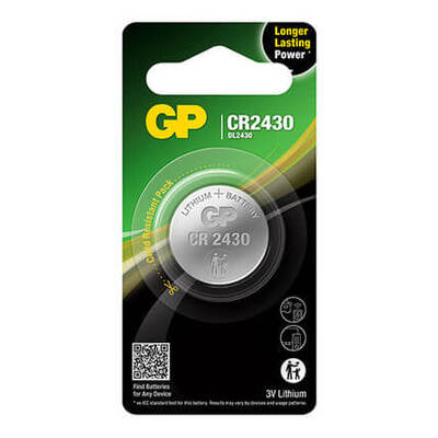 Coin Cell Lithium CR2430 1-Pak
