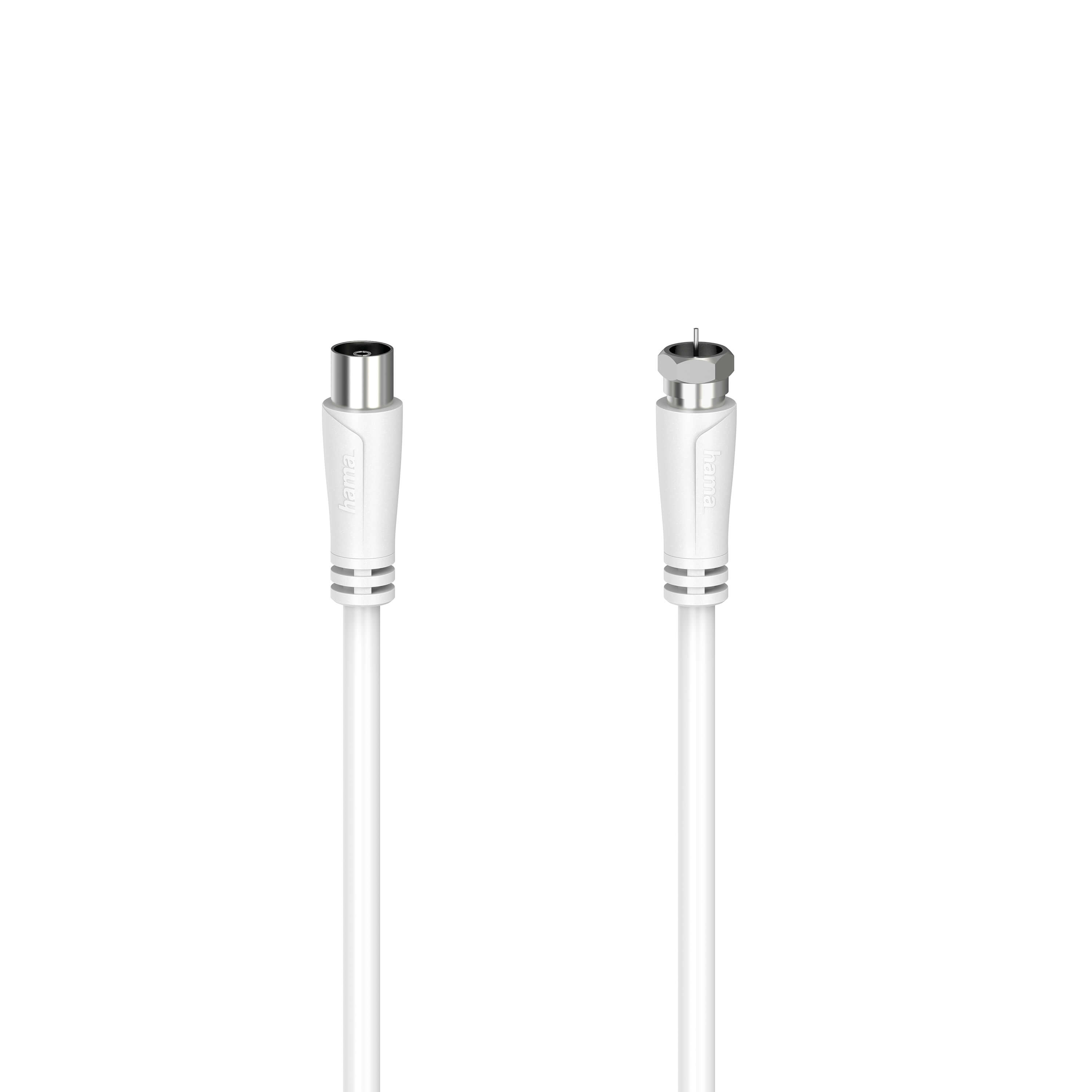 HAMA Cable Antenna 90dB F-Plug-Coax Female White 1.5m