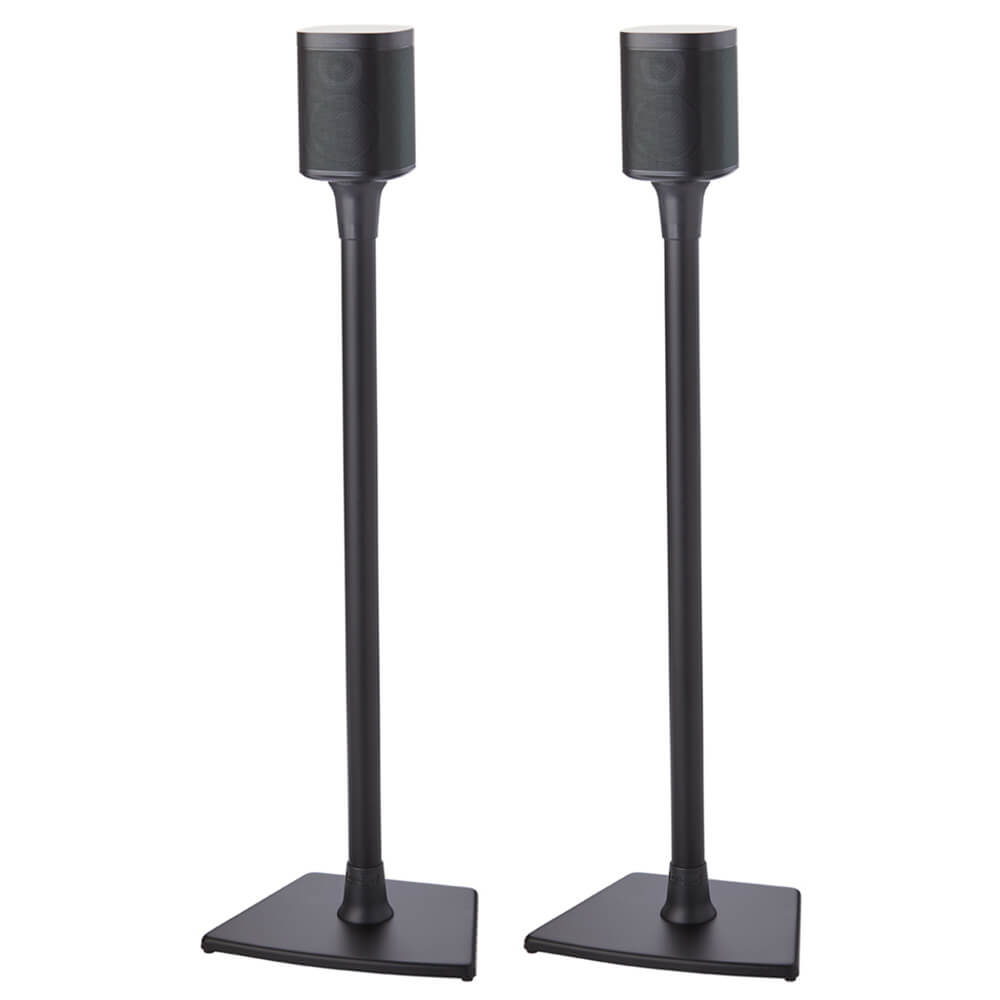 SANUS Floor Stand for Sonos One SL Play:1 Play:3 Pair Black