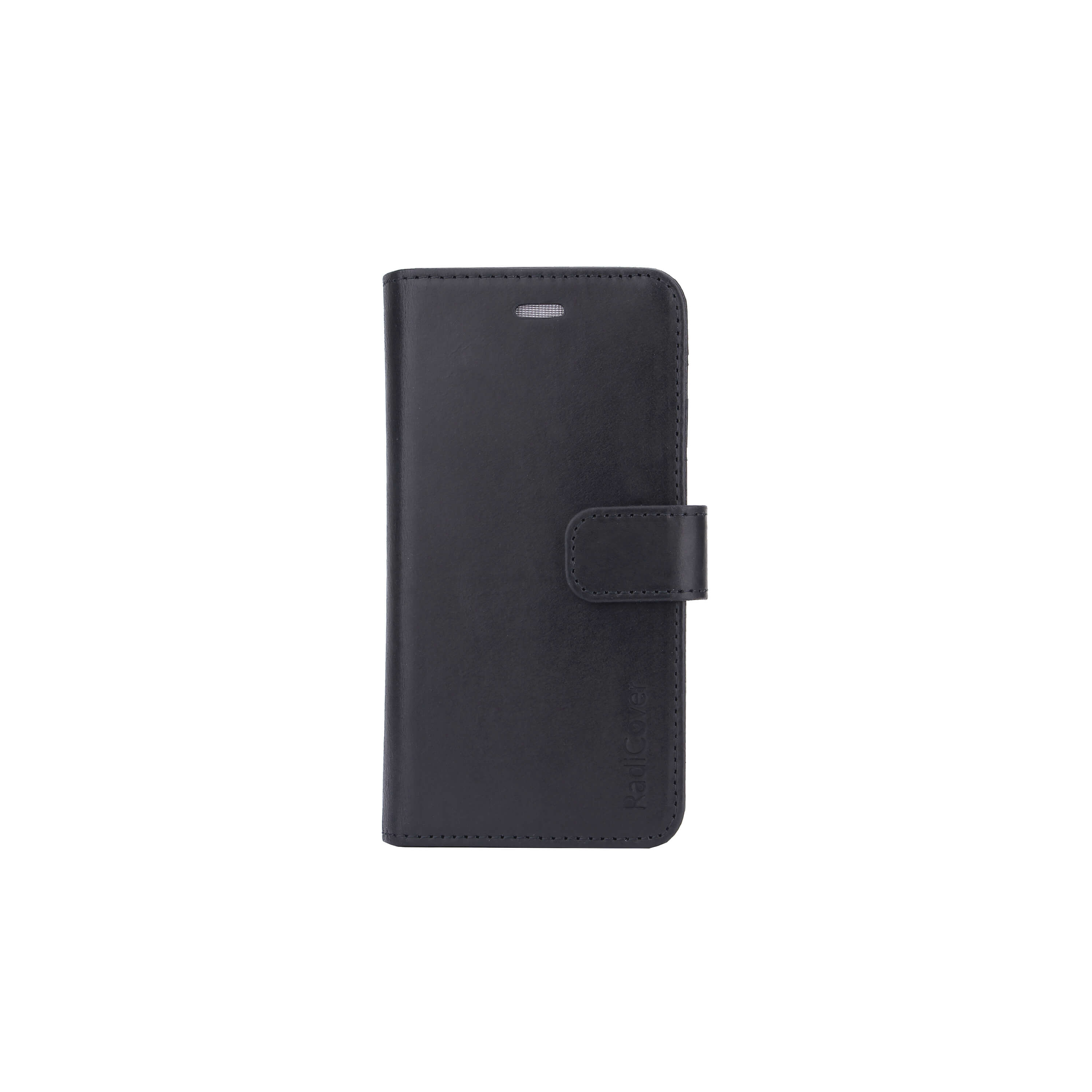 Strålningsskydd Mobilfodral Skinn iPhone 6/7/8/SE 2in1 Magnetskal Svart