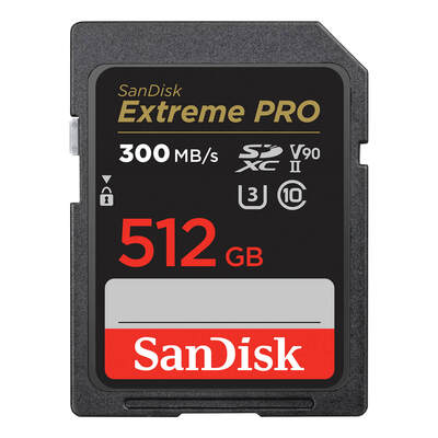 SANDISK SDXC Extreme Pro 512GB 300MB/s UHS-II V90