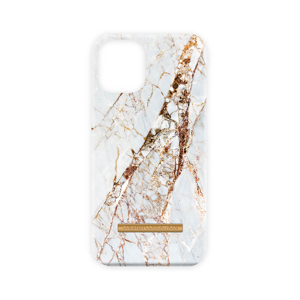 Mobile Cover Soft White Rhino Marble iPhone 12  5,4"