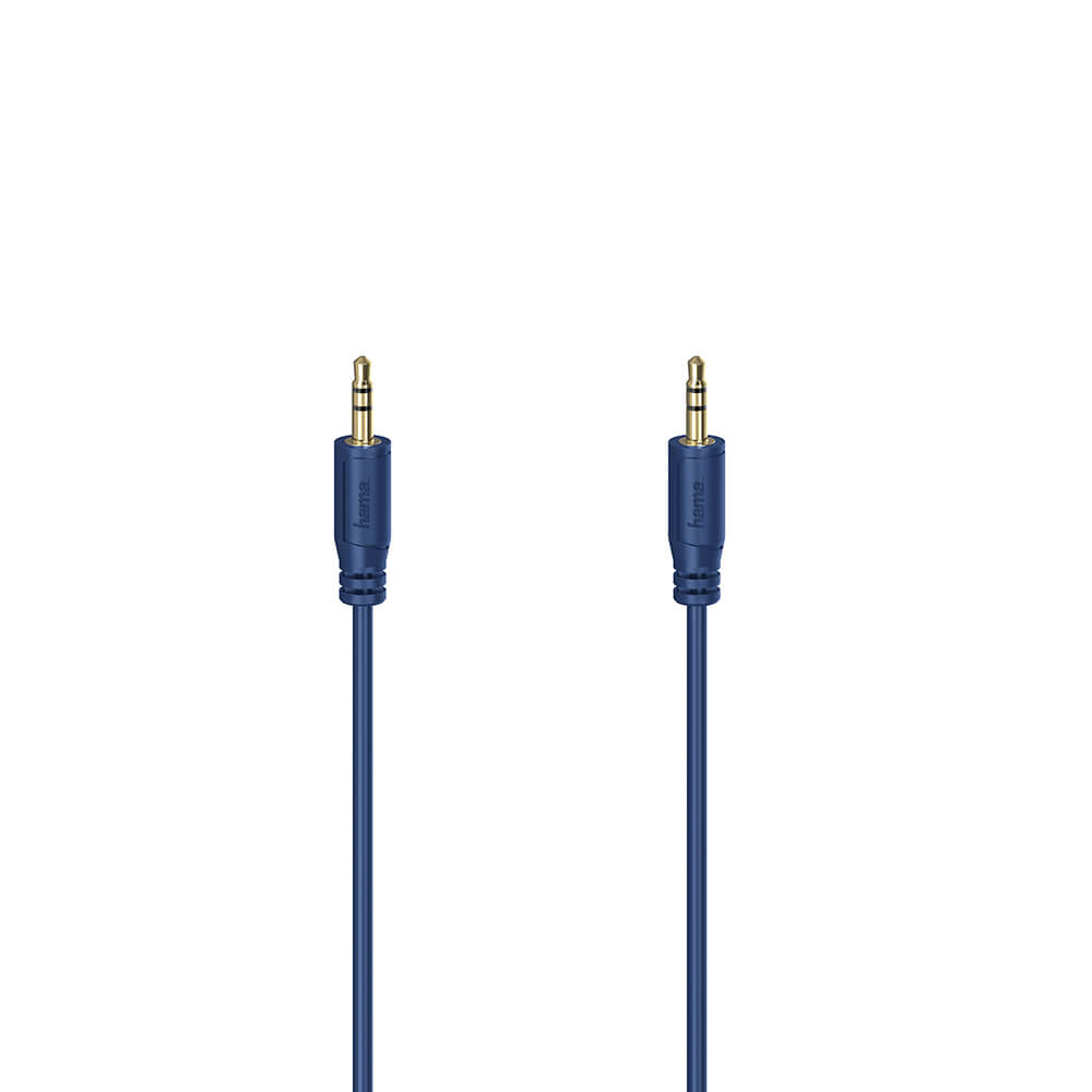 Cable Audio Flexi-Slim 3.5mm-3.5mm Gold Blue 0.75m