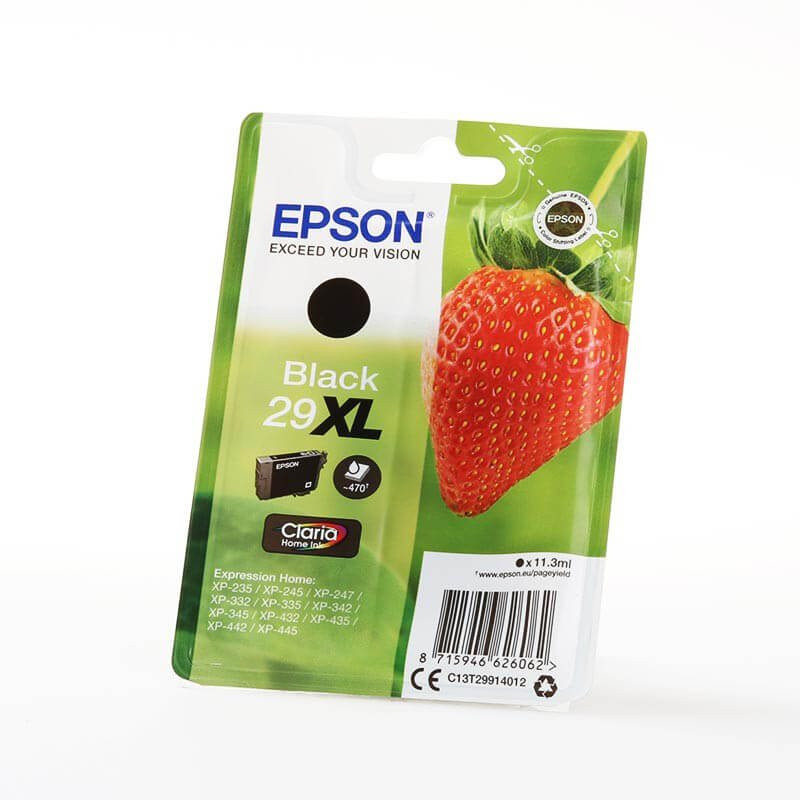 Musteet C13T29914012 29XL Musta Strawberry
