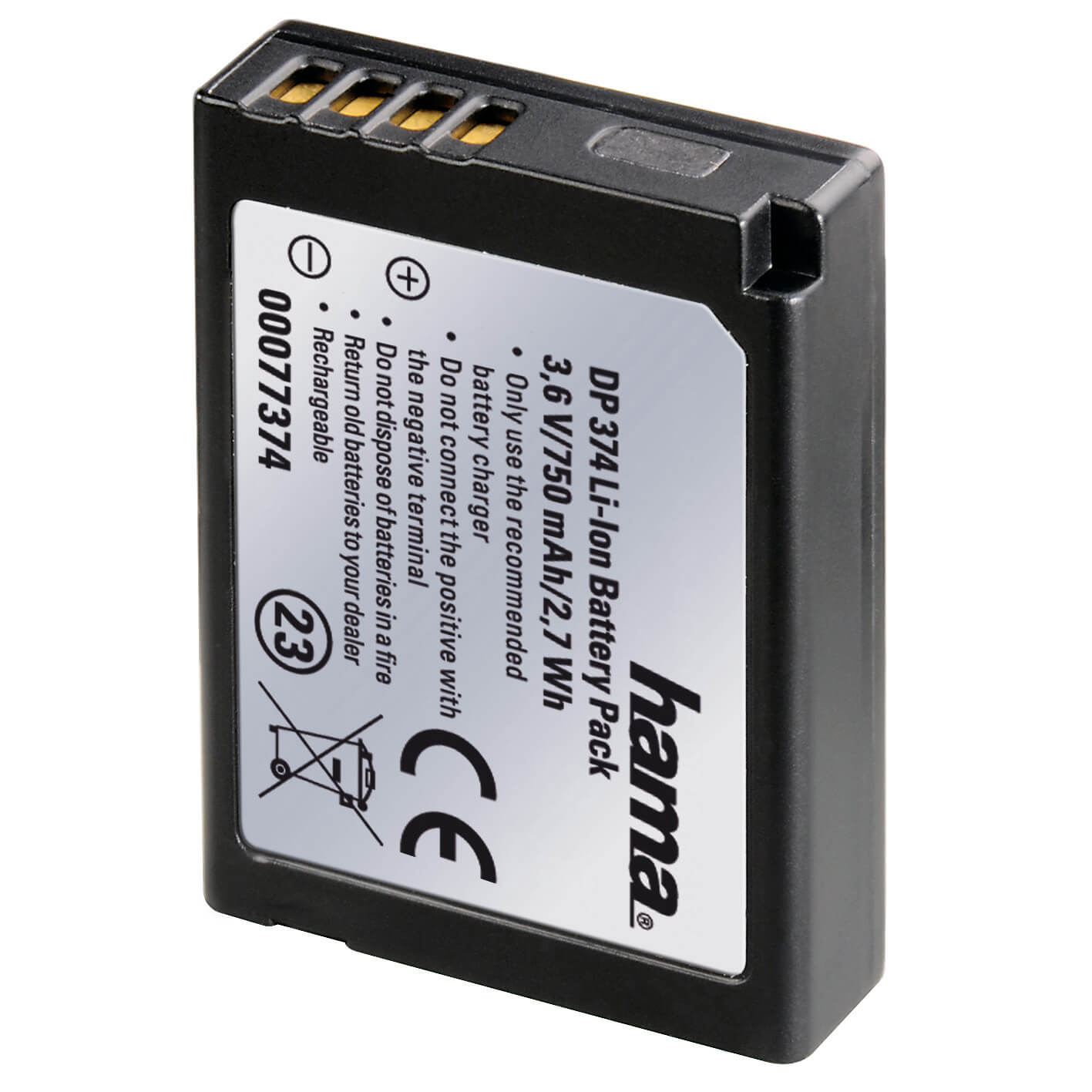 HAMA DP 374 Li-Ion Battery for Pan asonic DMW-BCG10