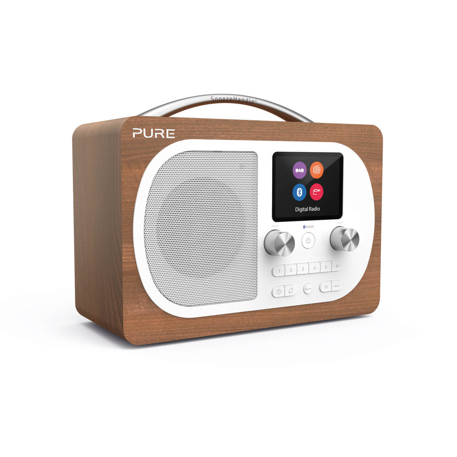 PURE FM/DAB/DAB+ Evoke H4, Pähkinä