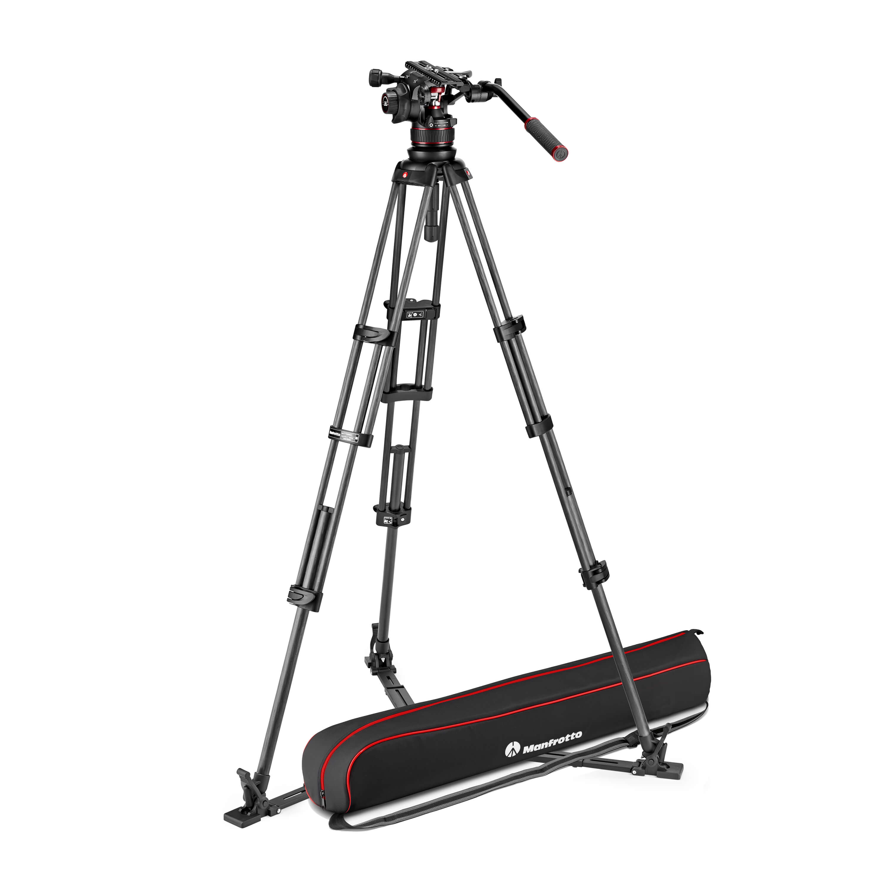 MANFROTTO Video Tripod Kit Nitrotech 612 + CF Twin GS