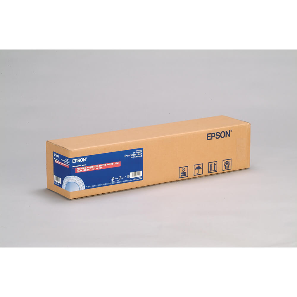 EPSON 24" Premium Semigloss  Photo Paper 250g, 30m