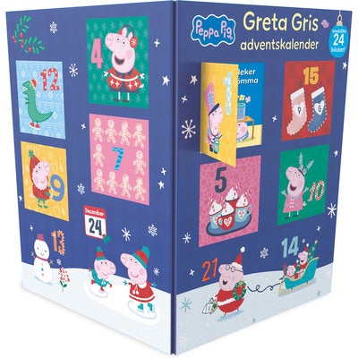 Greta Gris adventskalender (blå)